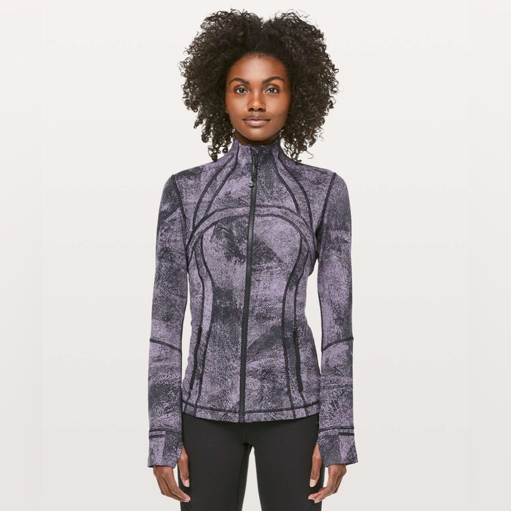 Define Jacket Pixel Print Purple Quartz Black